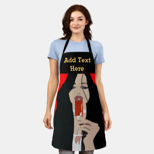 Tablier Vin Abstrait Design ajouter du texte, Apron