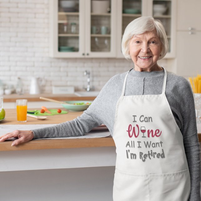 Tablier Vin Tout ce que je veux retraite (Créateur téléchargé)