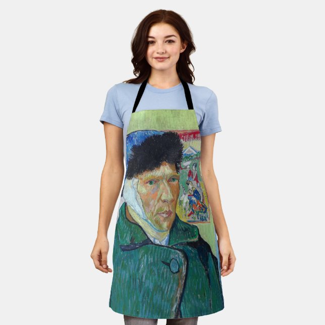 Tablier Vincent van Gogh - Autoportrait avec oreille bandé (Porté)