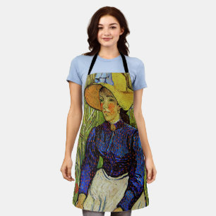 Tablier Vincent van Gogh - Fille paysanne en Casquette de 