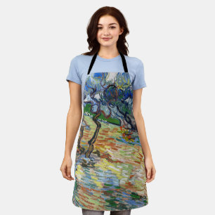Tablier Vincent van Gogh - Oliviers : Ciel bleu vif