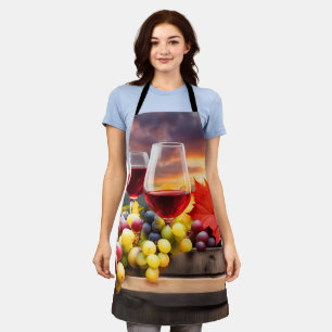 Tablier Vins et raisins joliment