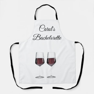 Tablier Vins rouges du Bachelorette Party