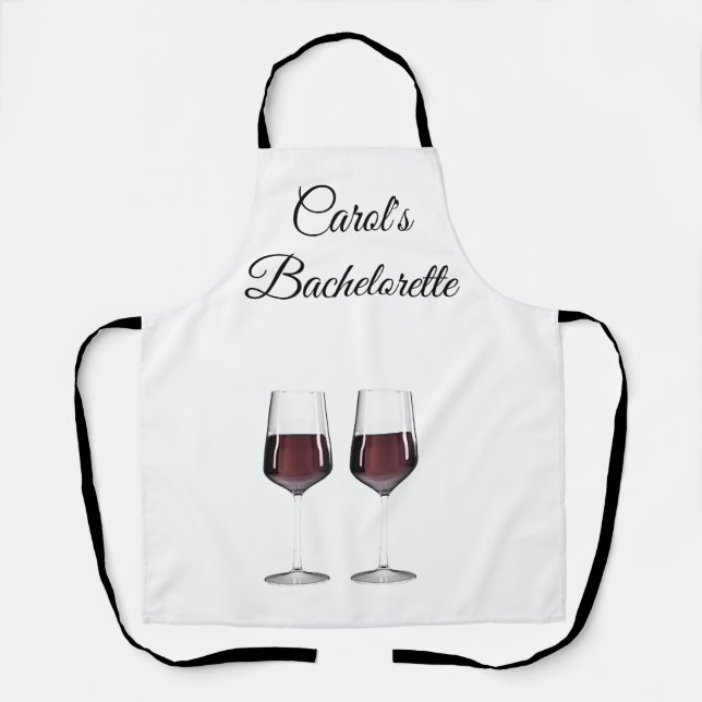 Tablier Vins rouges du Bachelorette Party (Recto)