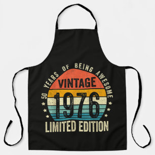 Tablier Vintage 1976 50e anniversaire Né en 1976
