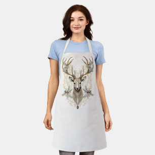 Tablier Vintage Buck avec Holly et Berries Noël