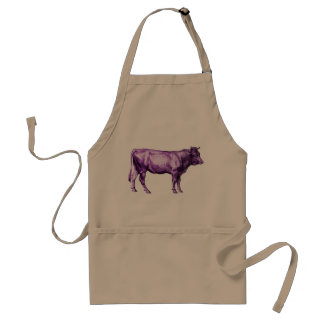 Tablier vintage de la cuisine de vache du chef