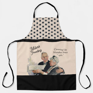 Tablier Vintage Drôle Frosting Couvrant Les Erreurs Peach