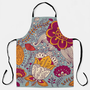 Tablier Vintage Floral Elegant Arrière - plan