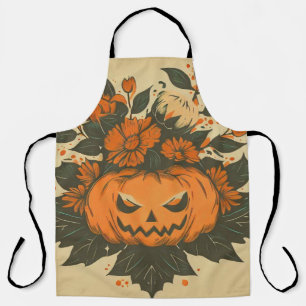 Tablier Vintage/Halloween/Automne/citrouille