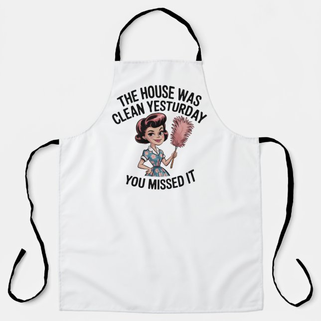 Tablier Vintage Kitchen Humor  (Recto)