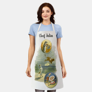 Tablier Vintage Mère Goose Nursery Rhyme Hey Diddle
