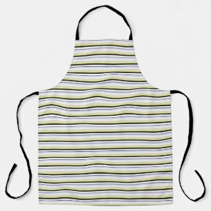 Tablier Vintage Neutral Horizontal Stripes Unisex Grunge