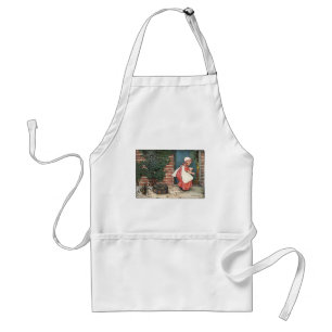Tablier Vintage Petite Miss Muffet Spider Nurserme Rhyme