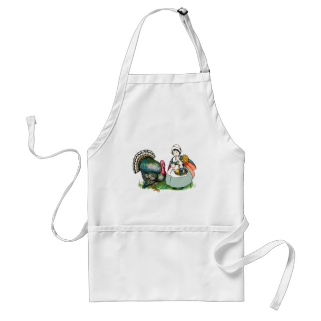 Tablier Vintage Prêt Pour Thanksgiving (Devant)