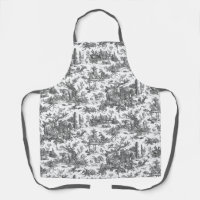 Vintage Rustique Ferme Français Toile-Noir & Blanc