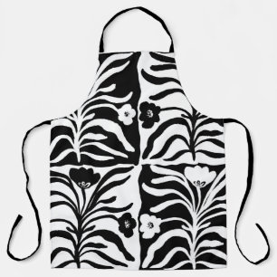 Tablier Vintage sans couture dessinée à la main florale un