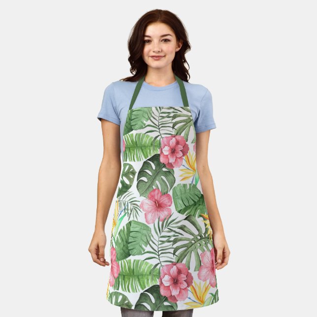 Tablier Vintage tropical (Porté)