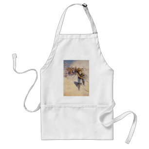 Tablier Vintage Western Cowboys, In the Corral par NC Wyet