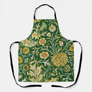 Tablier Vintage William Morris Cherwell Vert Floral Art