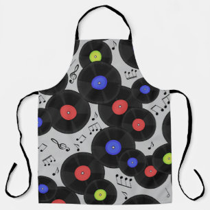Tablier Vinyl Records : Music Note Motif