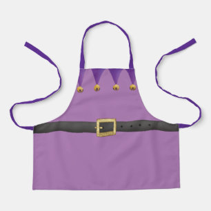 Tablier violet de Noël elf de Noël de l'atelier de