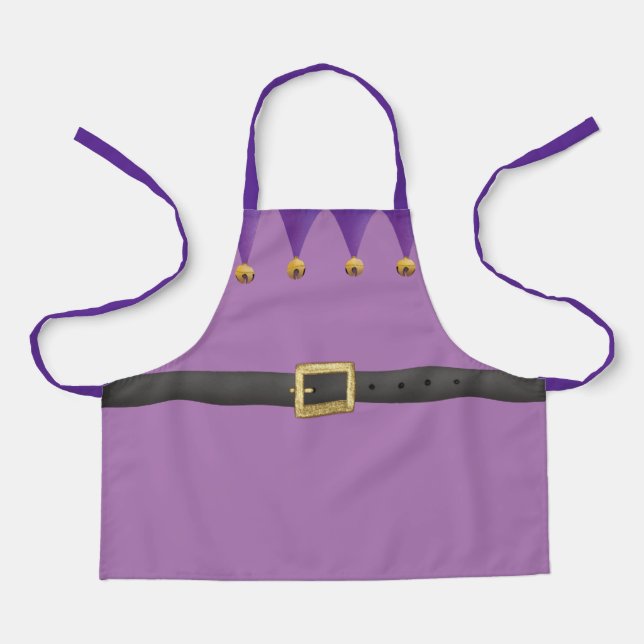 Tablier violet de Noël elf de Noël de l'atelier de (Recto)
