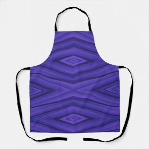 Tablier violet vibrant avec motif géométrique 