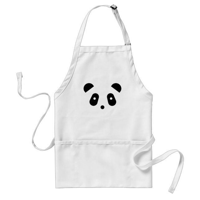 Tablier Visage mignon de panda de ~ de Kawaii (Devant)