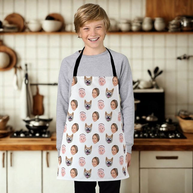 Tablier Visage personnalisé, Photo personnalisée, Cadeau f (Créateur téléchargé)