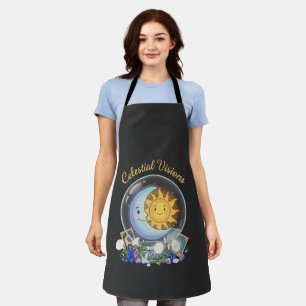 Tablier Visiones Celestes Tarot Cristal Soleil et Lune M