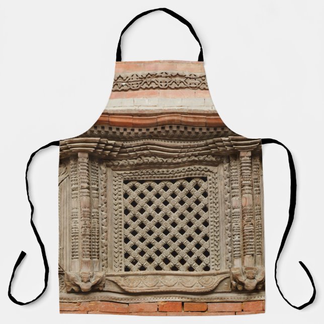 Tablier Vitrine ancienne dans la cour de Nasal Chowk de Ha (Recto)