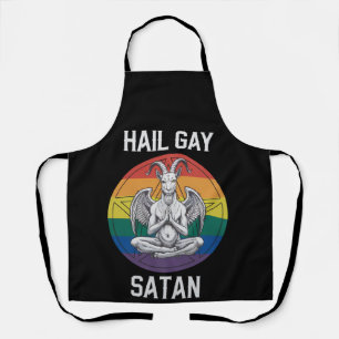 Tablier Vive Gay Satan Drôle Gothique Gothique Chèvre LGBT