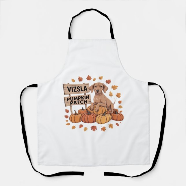 Tablier Vizsla Citrouille Patch Amoureux de les chiens Tha (Recto)
