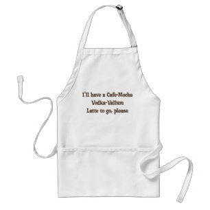 Tablier Vodka-Valium Latte de Café-Moka