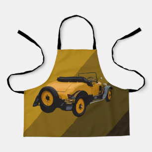 Tablier Voiture convertible Vintage Jaune, Apron Enfants