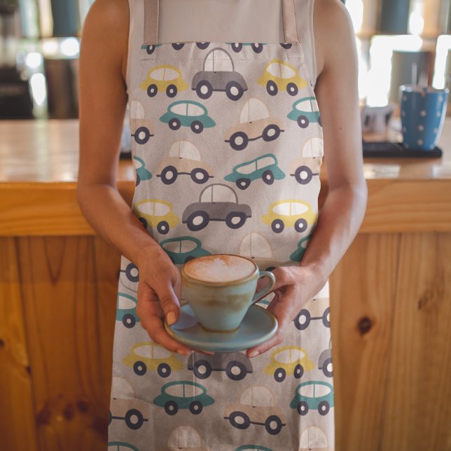 Tablier Voitures de caricature pour enfants (Créateur téléchargé)