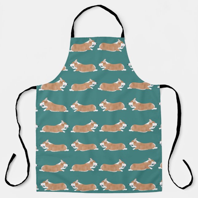 Tablier Voler Corgis Allover Apron (Recto)