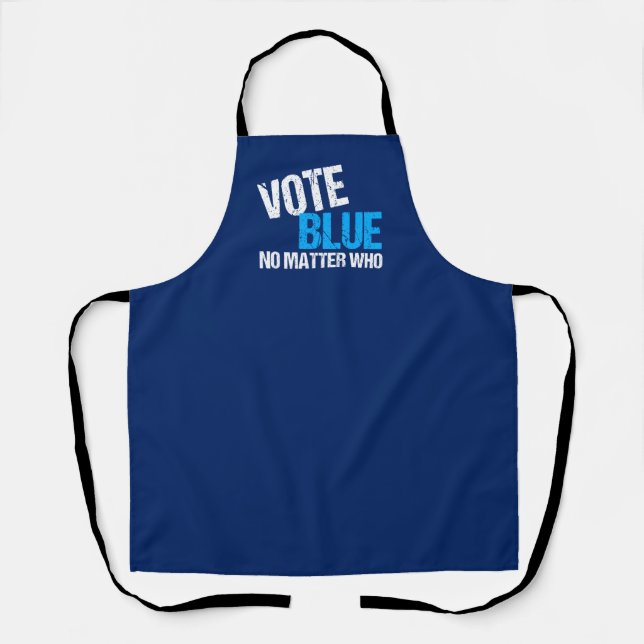 Tablier Vote Bleu Peu Importe Qui (Recto)