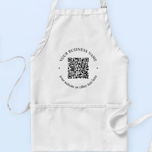 Tablier Votre code QR téléchargé plus texte circulaire mod