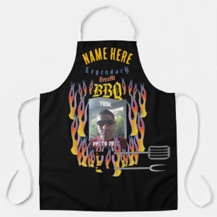 TABLIER VOTRE NOM ET BBQ PHOTO