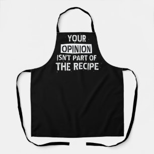 Tablier Votre opinion est amusante