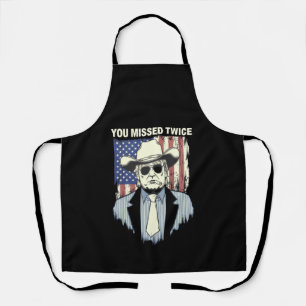 Tablier Vous avez manqué deux fois Trump cow-boy occidenta
