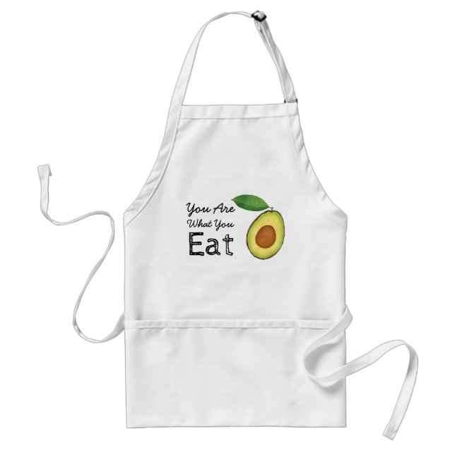 Tablier Vous Êtes Ce Que Vous Mangez Avocado Apron (Devant)