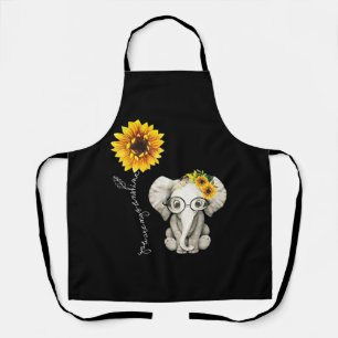 Tablier Vous Êtes Mon Sunshine Hippie Sunflower Elephant