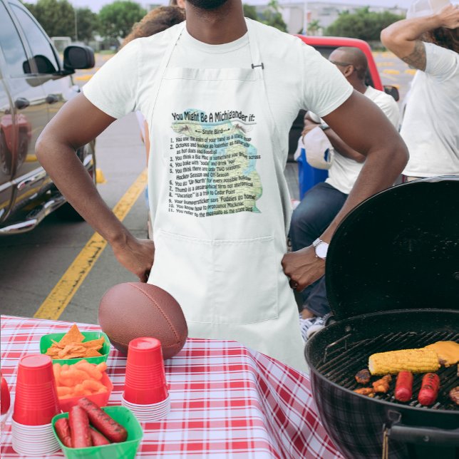 Tablier Vous Pourriez Être Un Michigander Si : (Créateur téléchargé)