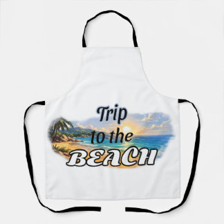 Tablier Voyage à la plage Design d'évasion au coucher du s