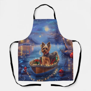 Tablier Voyage de fête de Noël du Biewer Terrier