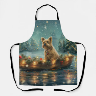 Tablier Voyage festif de Noël de Cairn Terrier