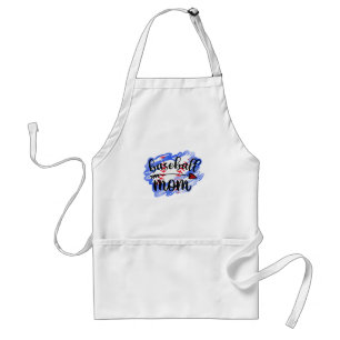 Tablier Watercolor Baseball Ball Baseball Maman